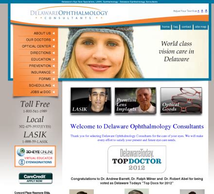 Delaware ophthalmology consultants - Delaware Ophthalmology Consultants. 272 Carter Dr Ste 100 Middletown, DE 19709. (302) 479-3937. OVERVIEW. PHYSICIANS AT THIS PRACTICE. 